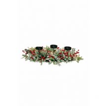 Mistetoe lvs, baies, porte artificiel rouge