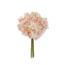 Bouquet De Hortensia Juliet X4 Avec Tube En Pvc, 35 Cm Artificiel Rose
