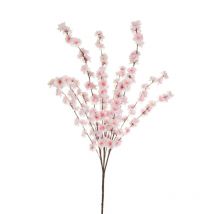 Buisson géant de fleurs de pêcher x3 avec 12 branches, 100 cm artificiel rose