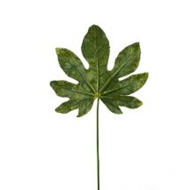 Feuille D'aralia Réalistique 22 X 24,5 Cm Avec Tube En Pvc, 60 Cm Artificielle Rouge