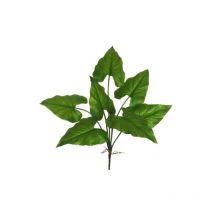 Branche De Feuilles De Calla Toucher Naturel X7, 70 Cm Artificiel Rouge