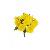 Mini Daisy Branche X7, Tête Ø 6 Cm, 32 Cm Artificielle Jaune