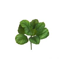 Impression 3d real touch calathea naturel buisson court x9, 35,5 cm artificiel rouge