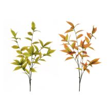 Branches De Laurier Doux Toucher Naturel X6 Avec 54 Feuilles, 90 Cm Artificiel Rouge