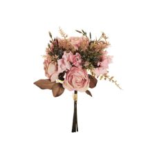 Rose avalanche, hortensia, bouquet de remplissage x4, collection de feuillage, 35 cm artificiel rose