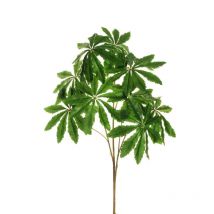 Branche d'aralia géante x3 avec 10 groupes de feuilles, 140 cm artificielle rouge