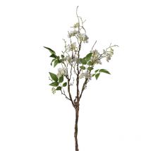 Mini artificielle branche à fleurs 90 cm - crème