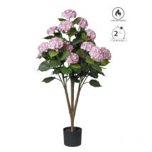 Arbre D'hortensia Artificielle 120 Cm - Rose