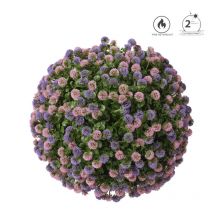 Boule topairy artificielle fleur 48 cm - rose lavande