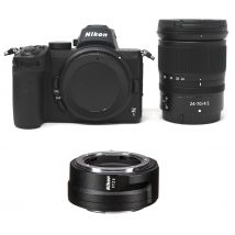 Nikon Z5 Mirrorless Camera with Z 24&#45;70mm f&#47;4 S Lens with FTZ II Mount Adapter