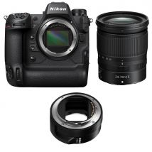 Nikon Z9 Mirrorless Camera with Z 24-70mm f/4 S Lens with FTZ II Mount Adapter