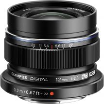 Olympus M&#46;Zuiko Digital ED 12mm f&#47;2 Lens Black