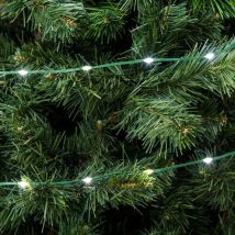 Guirlande 400 gouttes LED blanc froid 30m câble Vert 8 programmes Lotti