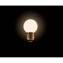 Lot de 10 Ampoules pour guirlande guinguette LED 2W plastique E27 blanc chaud G45 professionnelle