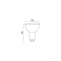 Ampoule LED GU10 7W 3000K blanc chaud