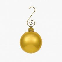 Set de 60 boules de Noël 6cm Dorées (15 brillantes,15 mates,15 texturées,15 opalines) avec sac de rangement