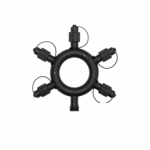 Connecteur rond 5 sorties pour Guirlande Guinguette Pro Illumination IP65