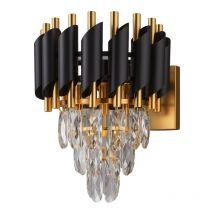 Applique murale cascade en cristal 2 x E14