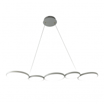 Suspension multi-globes en ligne Olympia blanche 50 W LED