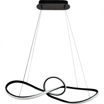 Suspension double anneau Marco noire LED 42 W