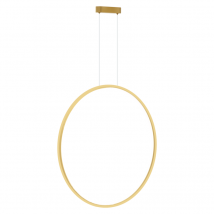 Suspension anneau circulaire Saturno Gold 28W LED salle de bain