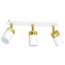 Plafonnier multi-tubes Joker 3xGU10 Blanc/Or