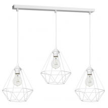 Suspension BASKET blanche 3xE27