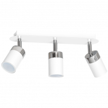Plafonnier multi-tubes Joker 3x GU10 Blanc/Chrome