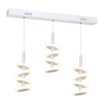 Suspension réglette linéaire PABLO blanc/doré LED 48W