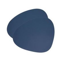 Platzset 2er-Set 'tableMAT' nierenform dunkelblau