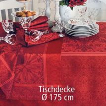 Tischdecke 'Cassandre' rot  D 175