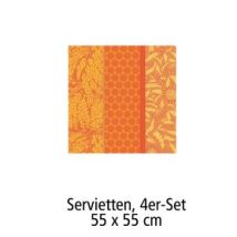 Servietten, 4er-Set,55 x 55 cm Tischgarnitur 'Graminée'