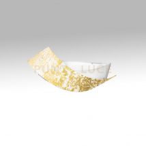 CAMILLA P/P - PLAFONIERA IN METALLO E FOGLIA IN VETRO ORO 3 LUCI ATTACCO E14