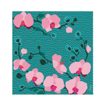 Tessuto in microfibra per occhiali - Belle Vue Orchid Blue