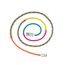 Cable USB Tipo C - Salsa Rose / Turquoise