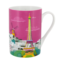 Henkeltasse 30 cl - Beau Mug Paris rose
