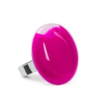 Bague en verre soufflé - Galet Medium Milk