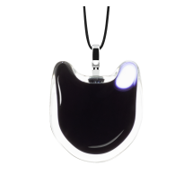 Pendentif en verre soufflé - Chat Medium Milk