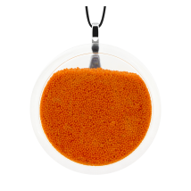 Pendentif en verre soufflé - Cachou Giga Billes