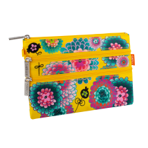 Täschchen mit 3 Reißverschlüssen - Zip It Dahlia