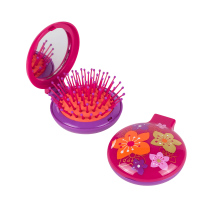 Spazzola pieghevole con specchio - Lady Retro Japanese