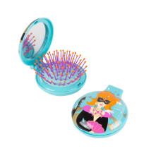 Brosse à cheveux avec miroir - Lady Retro