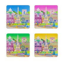 4 Untersetzer - Sous verre New Paris