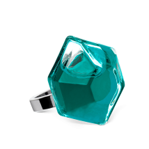 Bague en verre soufflé - Energie Medium transparent