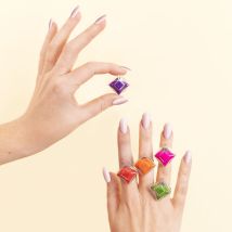 Bague en verre soufflé - Gaia Medium Billes