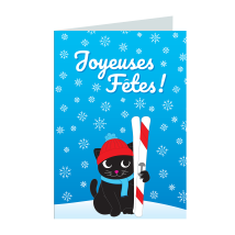 Tarjeta de felicitación Joyeuses Fêtes - Wish you France