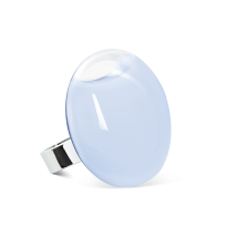 Bague en verre soufflé - Galet Medium Pastel