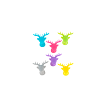 Set de 6 marqueurs de verre - Happy Markers Animaux