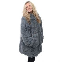 Shaggy Shoodie Hooded Fleece Grey - One Size
