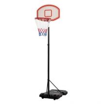 Homcom Portable Basketball Stand 175-215cm Adjustable Height Sturdy Rim Hoop Base Net